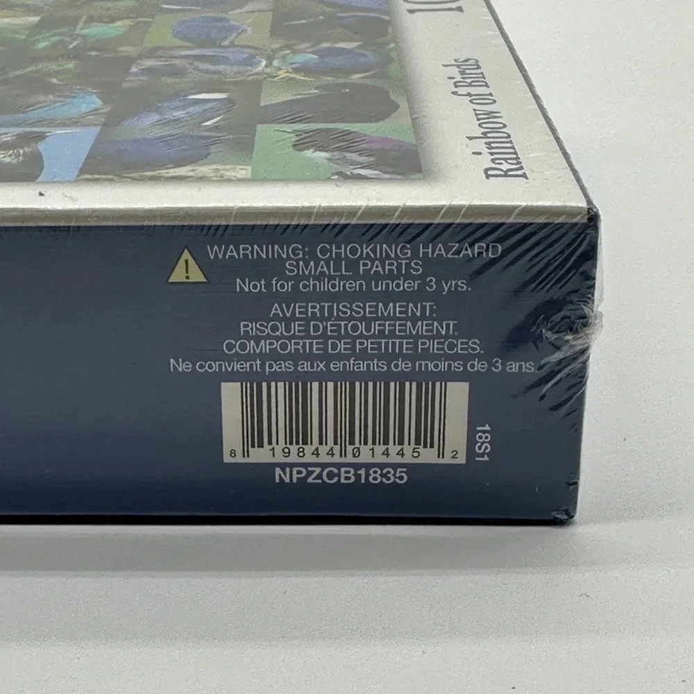 Rainbow Of Birds Cornell Lab Of Ornithology 1000 Piece Puzzle Sealed w/ Poster‎
